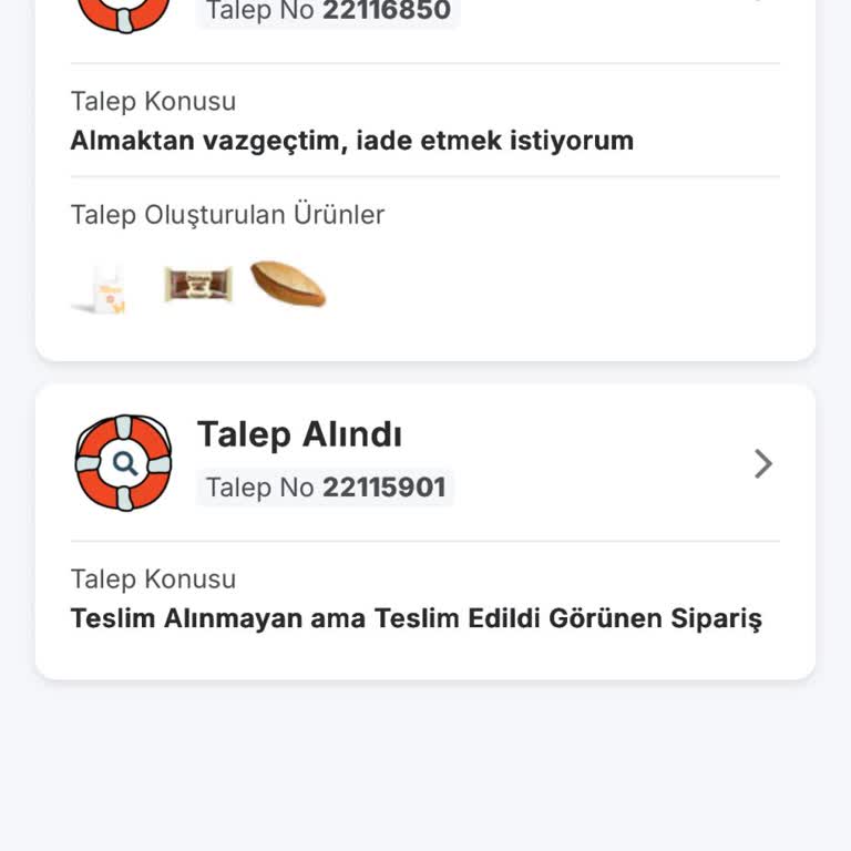 Teslim Edildi Görünen Sipariş Gelmedi Ve İptal Onayı Alınamadı Ve Ücret İadesi Bekliyor