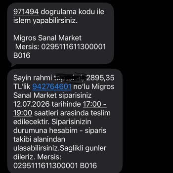 Ayvalık Sarımsaklı Migros Sanal Market Teslimat Gecikmesi Ve İletişim Eksikliği