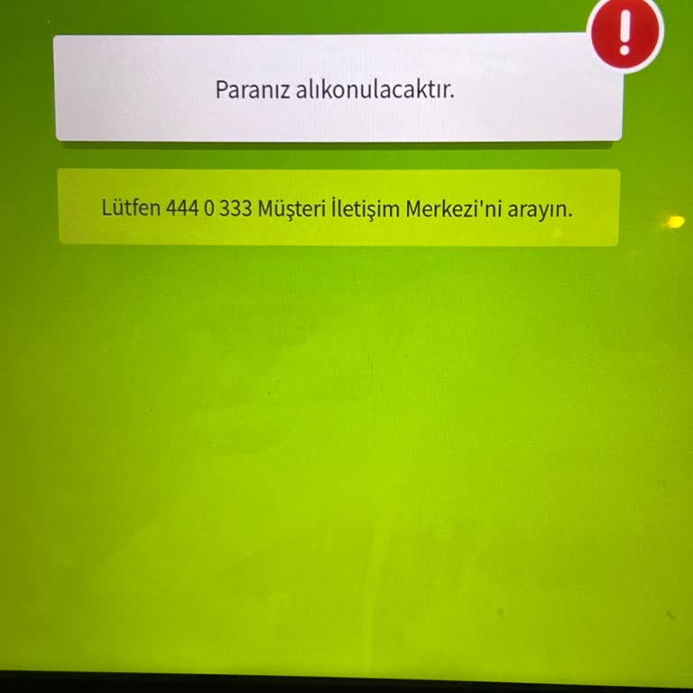 ATM’de Yutulan 25.500-26.000 TL Hemen İade Edilmesi Gerekiyor