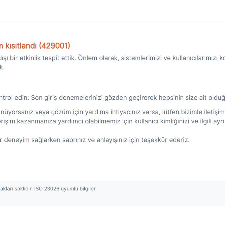 VFS Global’de 429001 Hatası Çekya Vize Randevu İşlemini Engelliyor