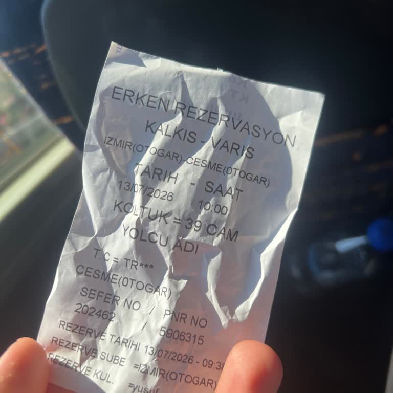 İzmir Çeşme Seferinde Muavinin Saygısız Tutumu Ve Klima Eksikliği