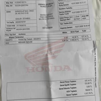 Honda X-ADV 750'de Ani Durma Ve Tekrarlayan Sigorta Arızası Güvenlik Riski