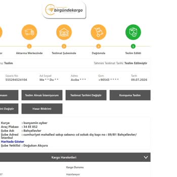 Zara Kargo Teslimatı Yanlış Gösterildi, Hediye İçin Geciken Teslimat