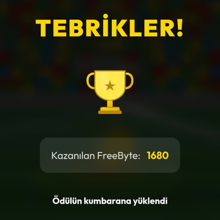 Freebyte Ödülüm Eksik Tanımlandı