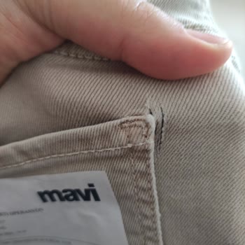 Maviden Aldığım Jean Pantolonda Kısa Sürede Dikiş Yırtılması Ve İade Talebi