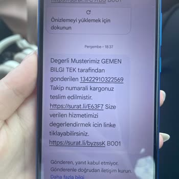 Teslim Edildi Mesajı Yanlış, Kargom 15 Gün Süreyle Kayıp