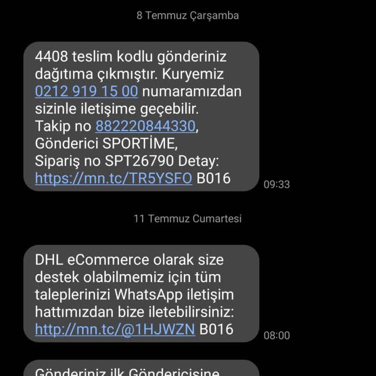 DHL Kargomun Teslim Edilmediği İddiasıyla İade Edilmesi