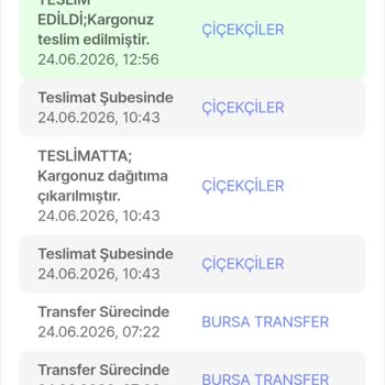 Aras Kargo Teslim Edildi Olarak Görünen Kargo Bulunamadı