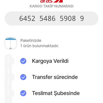 Aras Kargo Teslim Edildi Olarak Görünen Kargo Bulunamadı