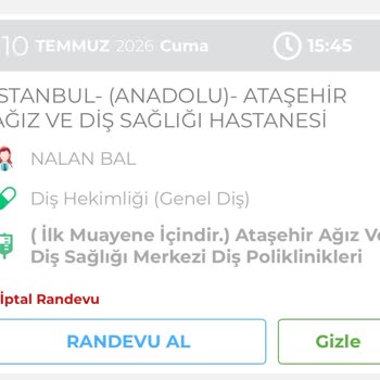 Diş Hekimi randevusunda usulsüz kayıt ve hizmet şikayeti
