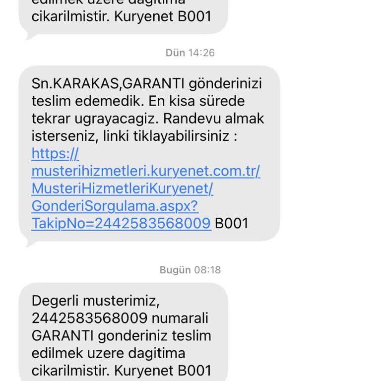 550 TL Ücret Ödedim, Garanti HGS Kartım Teslim Edilmedi