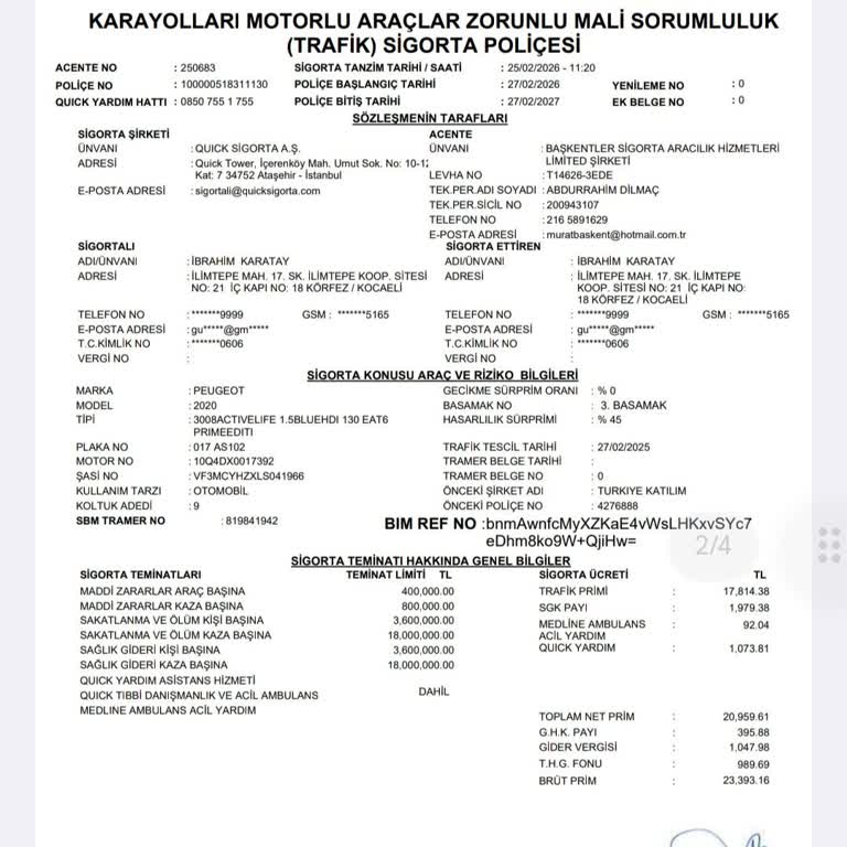 Zorunlu Trafik Sigortası İadesi Hakkında Açık Bilgi Ve Hızlı İşlem Talebi
