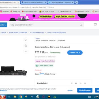 Denon Prime 4+ Ürün Fiyatı Aniden Artıp Sepetimden Kaldırıldı