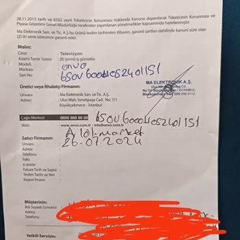 İki Kez Panel Değişimine Rağmen Çözülmeyen TV Arızası Ve Garanti Sorunu
