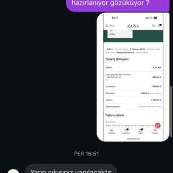 Kargoya Verilmeyen Lume Çiçekli Elbise Ve Sürekli Oyalama
