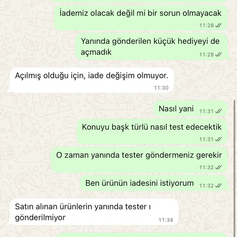 Koku Mutfağı Parfüm İadesi Reddedildi Ve Müşteri Hayal Kırıklığı