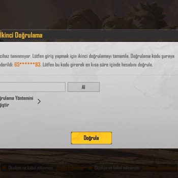 PUBG Mobile Hesabımda Yetkisiz Erişim Ve Giriş Sorunu