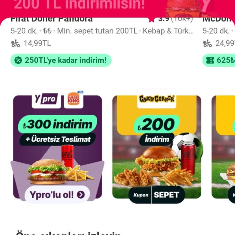 Yanıltıcı Y Pro Kampanya Görseli Burger King İndirimi Sunmadı