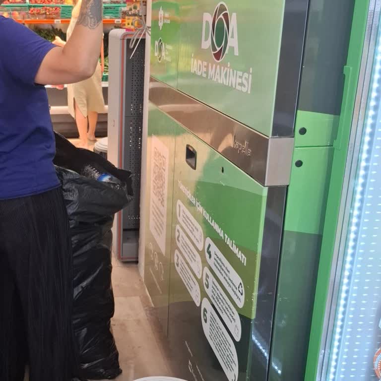Doa İade Makinelerinde Büyük Şişe Toplayıcıları Nedeniyle Sıra Bekleme Sorunu