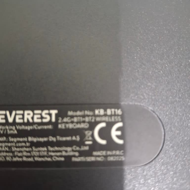 Everest KB-BT16 Bluetooth Klavye Tuşları Çalışmıyor