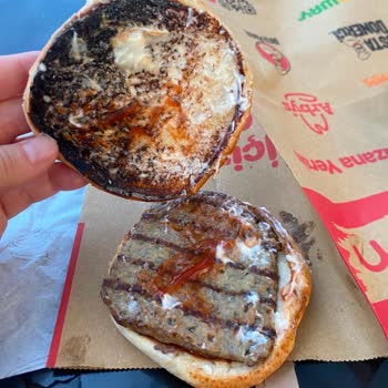 Burger King Şubesinde Yanmış Hamburger Şikayeti