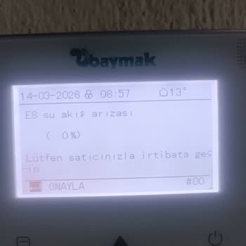 Baymak Isı Pompası E8 Su Akışı Arızası Ve Tekrarlanan Servis Sorunları