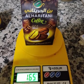 Alharitani Coffee 250 Gram Yazmasına Rağmen Tartıda Yaklaşık 170 Gram Geldi