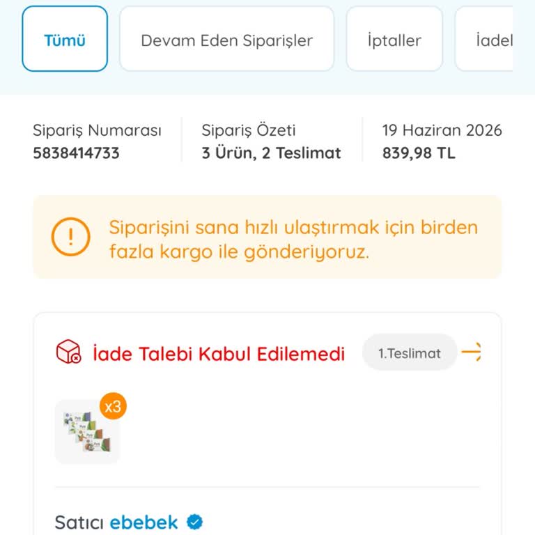 İade İşleminin Gecikmesi Ve 560 TL Geri Ödeme Talebi