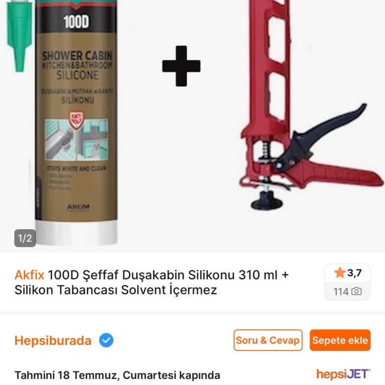 Silikon Tabancası Eksik Gönderildi: Acil Çözüm Bekliyorum