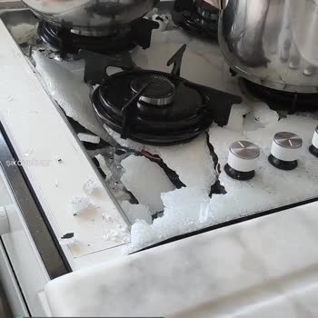 Kumtel Cam Ankastre Ocak Patladı!