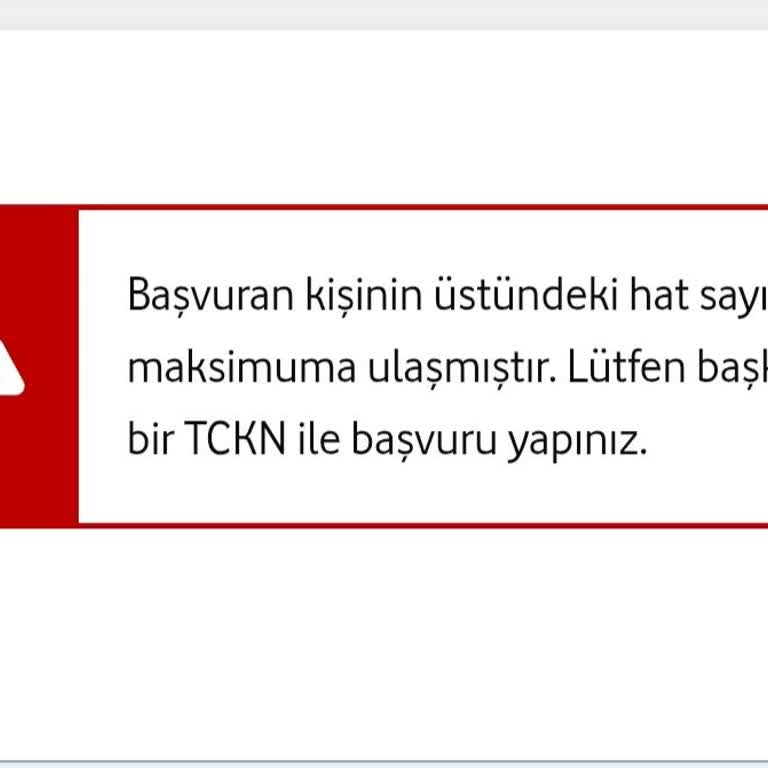 Hat Taşıma İşlemi 'Maksimum Hat Sayısı' Hatası Nedeniyle Engellendi