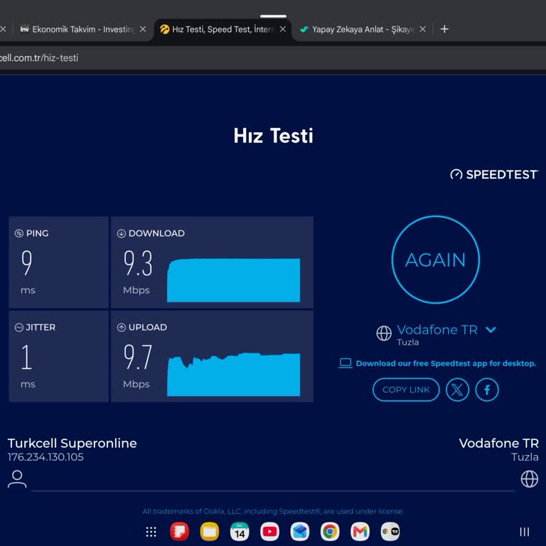 Sözleşmeli 100 Mbps Hızı Alamama Ve Ücret İstemi