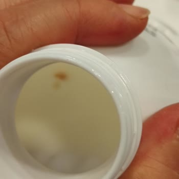 Sek Süt İçinde Yabancı Madde Ve Kahverengi Leke Sağlık Ve Hijyen Sorunu