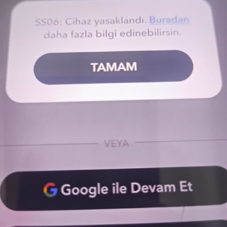 Snapchat Hesabımın Yanlışlıkla Yasaklanması Ve İkinci Şans Talebi