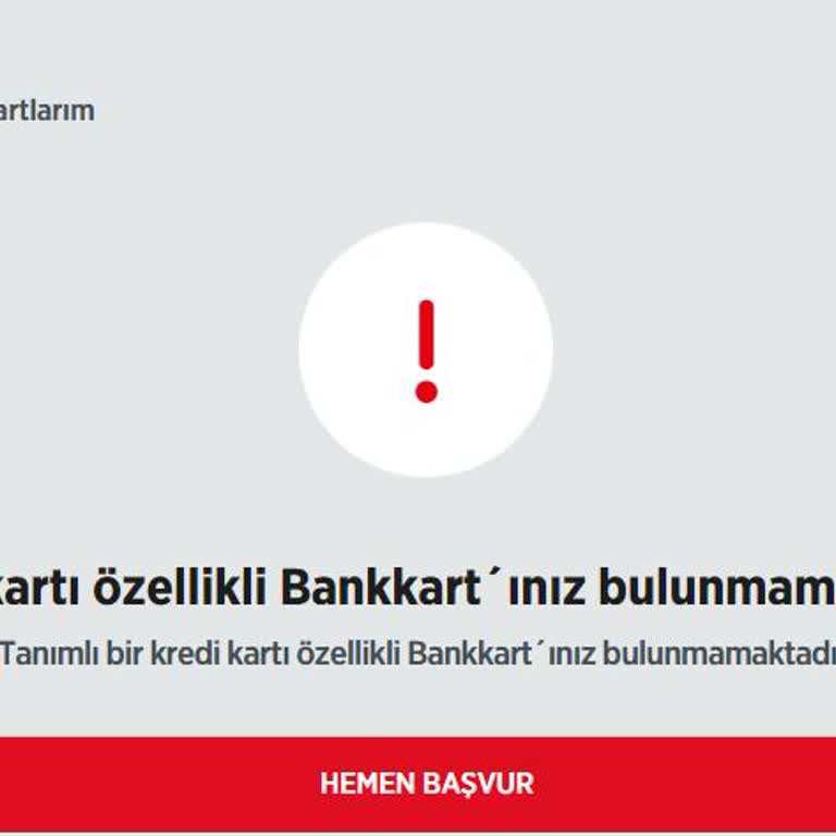 Bankkart Kredi Kartı Özelliği Açılmadı, Süre Uzadı Ve Bilgilendirme Yok