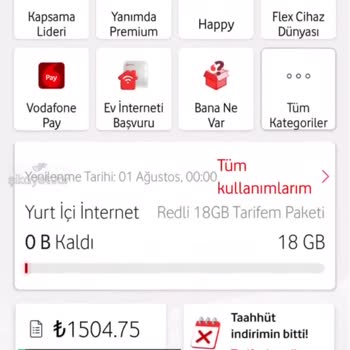Vodafone Faturama Uygun Tarife Sunmanız İstiyoruz!