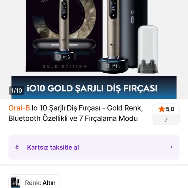 Oral-B Şarjlı Diş Fırçası Siparişimin Kargoya Verilmemesi Ve Gecikme Telafisi Talebi