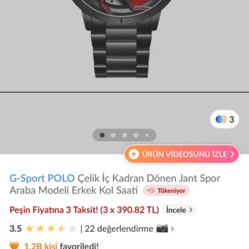 İç Parçası Çıkan Ve Akrep Yelkovanı Çalışmayan Saat İçin Ücret İadesi Talebi