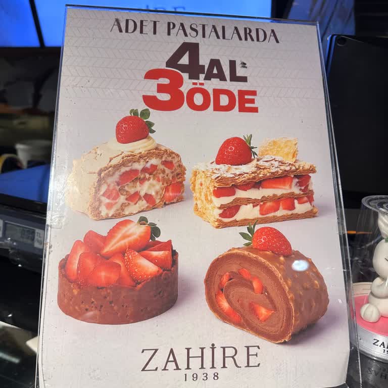 Zahire Pastanesi'nde 4 Al 3 Öde Kampanyasında Fiyat Oyunu
