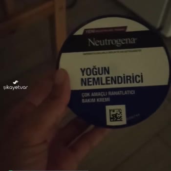 Neutrogena Yoğun Nemlendirici Hatalı Ürün!