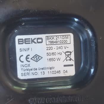 Beko Çaycısı İçin Yedek Parça Temin Edilemiyor