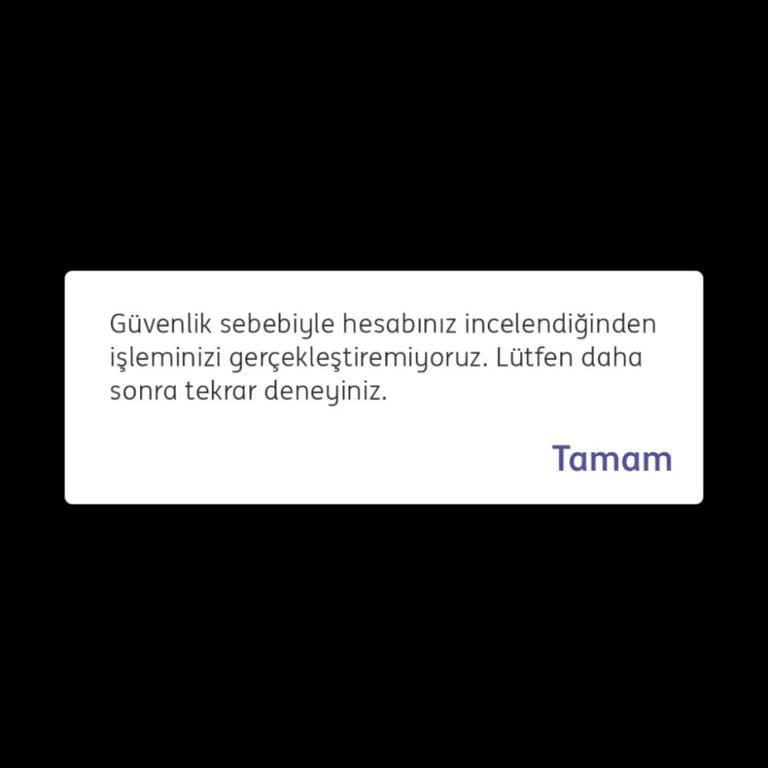 ING Bank Hesabımda 1,7 Milyon TL Girişine Karşı EFT Yapılamıyor