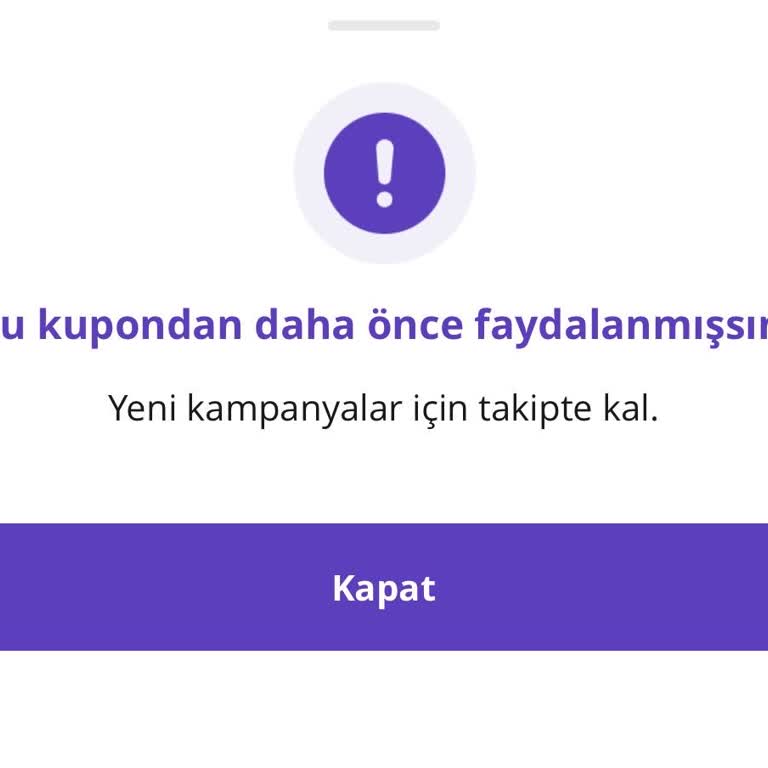 Getir Kuponu Kullanılamıyor: Geçersiz Ve Daha Önce Kullanılmış Uyarısı