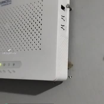 Superonline Modem Duvara Çivi İle Çakılmış!