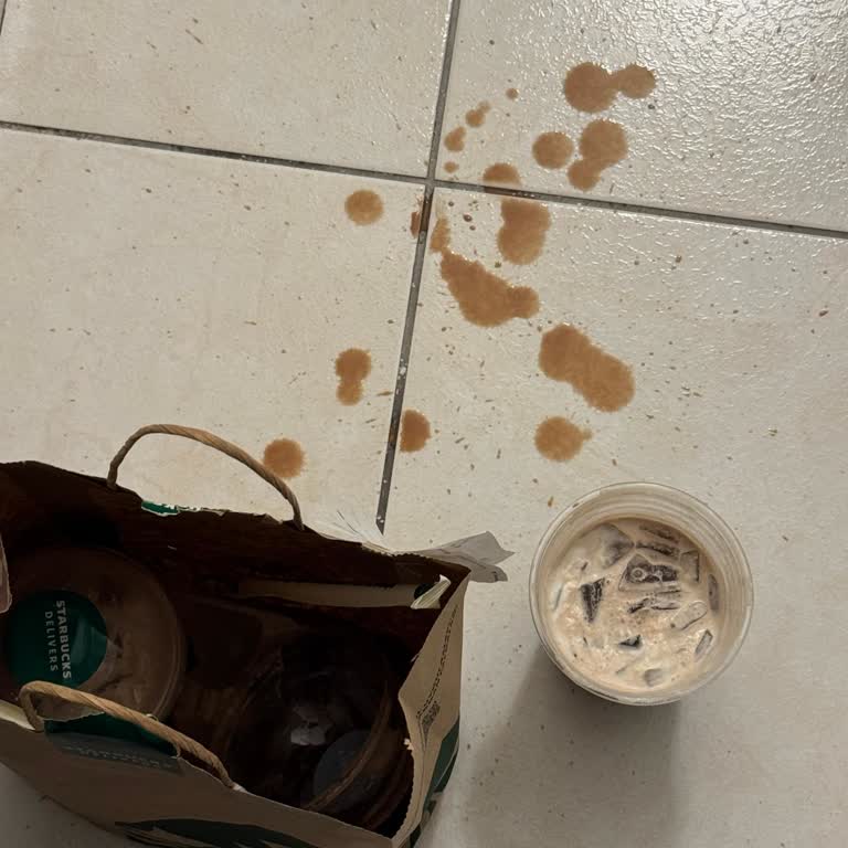 Starbucks Ice Mocha Çantada Dökülmüş, Kullanılamaz Ve İade Talebi