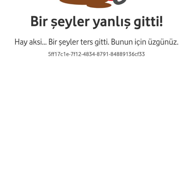 Vodafone Yanımda Çarkı Çevirmeye Çalıştığımda Sürekli Hay Aksi Hatası Alıyorum