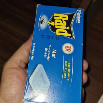 Seçgin Market’ten Aldığım Raid Kokusuz Mat Tablet'in Görünüm Ve Etki Sorunları