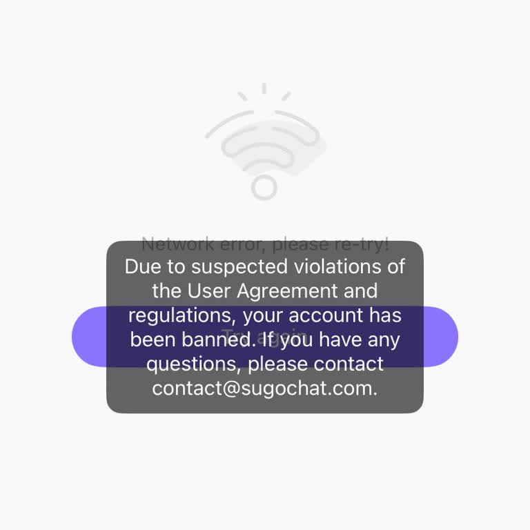 Sugo Banned My Account Without Explanation – Request Account Reactivation