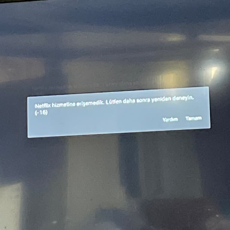 Onvo TV’de Netflix Açılmıyor (Hata -16)