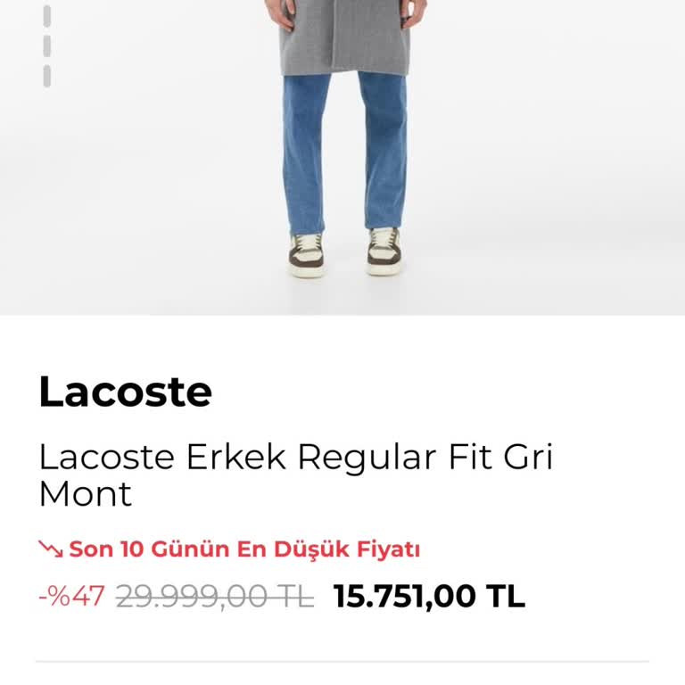 Lacoste Ürünlerimin Keyfi İptali Ve Fiyat Telafisi Talebi